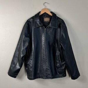 The Original Arizona Bomber Leather Distressed Grunge Zip Up Jacket